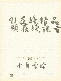 91在线精品视频在线观看