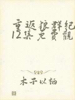 重返狼群纪录片12集免费观看