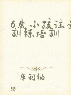 6岁小孩注意力训练培训