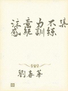 注意力不集中的感统训练