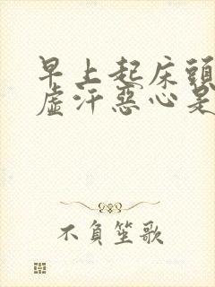 早上起床头晕冒虚汗恶心是什么原因封面