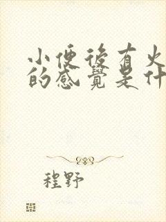 小便后有火辣辣的感觉是什么原因