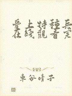 爱上特种兵免费在线观看完整版封面