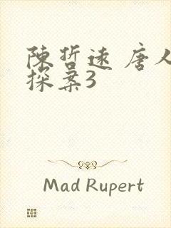 陈哲远 唐人街探案3