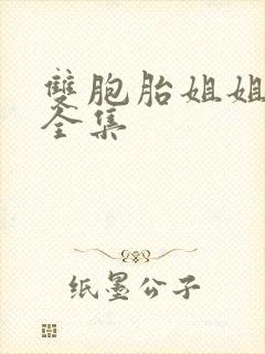 双胞胎姐姐小说全集