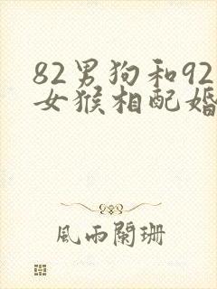 82男狗和92女猴相配婚姻如何