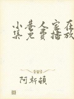 小巷人家在线全集免费播放