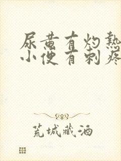 尿黄有灼热感,小便有刺疼