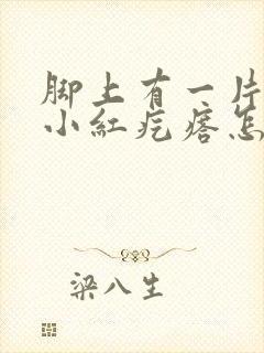 脚上有一片片的小红疙瘩怎么回事