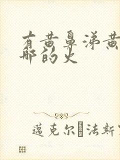 有黄鼻涕黄痰是哪的火