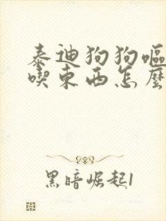 泰迪狗狗呕吐不吃东西怎么办