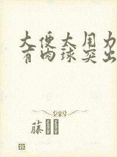 大便太用力肛门有肉球突出缩不回