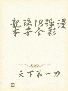 龙珠18号漫画本子全彩