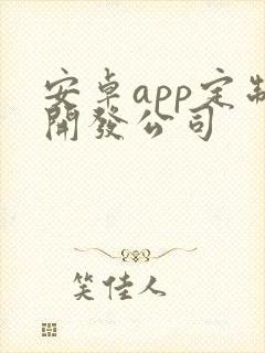 安卓app定制开发公司