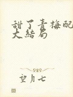 甜了青梅配竹马大结局封面