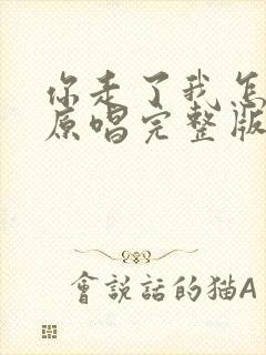 你走了我怎么办原唱完整版