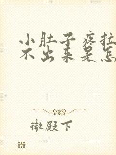 小肚子疼拉屎拉不出来是怎么回事封面