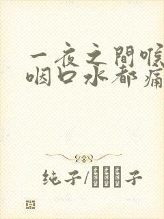 一夜之间喉咙痛咽口水都痛的原因封面