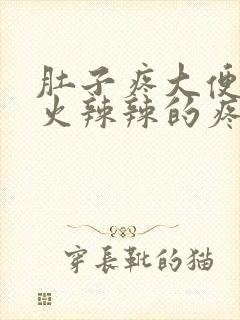 肚子疼大便肛门火辣辣的疼怎么回事