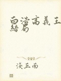 白浩高义王局长结局封面