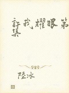 许我耀眼第20集封面