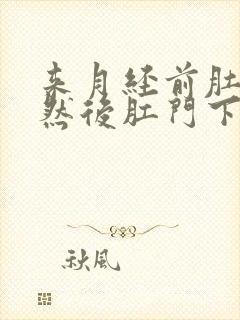 来月经前肚子疼然后肛门下坠怎么回事