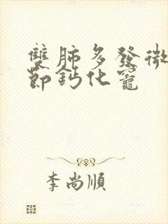 双肺多发微小结节钙化灶