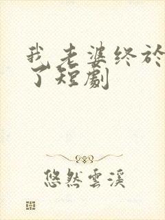 我老婆终于有喜了短剧封面