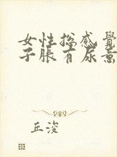 女性总感觉小肚子胀有尿意