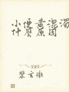 小便黄混浊女性什么原因