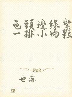 龟头边缘紫色有一排小肉粒