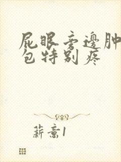 屁眼旁边肿了个包特别疼