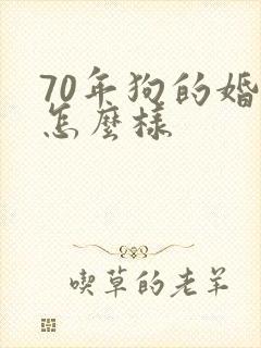 70年狗的婚姻怎么样