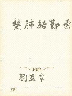 双肺结节索条影