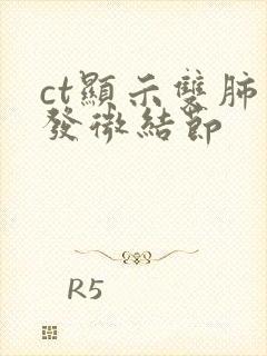 ct显示双肺多发微结节