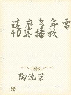 这么多年电视剧40集播放