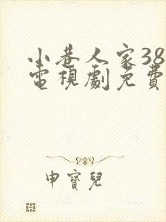 小巷人家38集电视剧免费观看