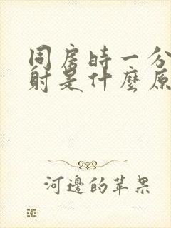 同房时一分钟就射是什么原因