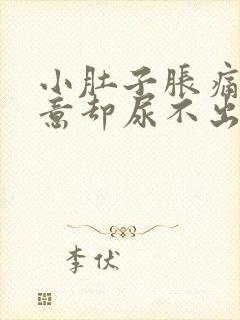 小肚子胀痛有尿意却尿不出来