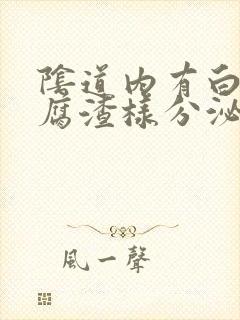 阴道内有白色豆腐渣样分泌物