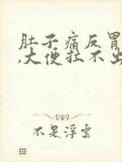 肚子痛反胃想吐,大便拉不出