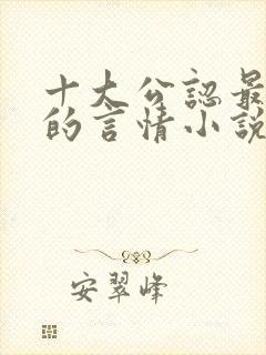 十大公认最好看的言情小说封面