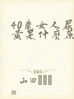 40岁女人尿很黄是什么原因