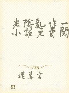 光阴乱作一团的小说免费阅读封面