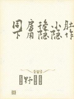 同房后小肚子左下角隐隐作痛封面