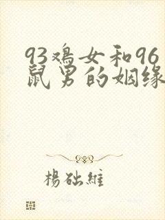 93鸡女和96鼠男的姻缘破解封面
