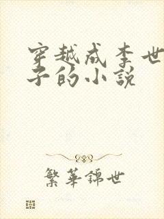 穿越成李世民儿子的小说