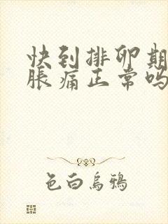 快到排卵期小腹胀痛正常吗