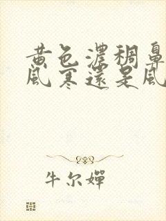 黄色浓稠鼻涕是风寒还是风热封面