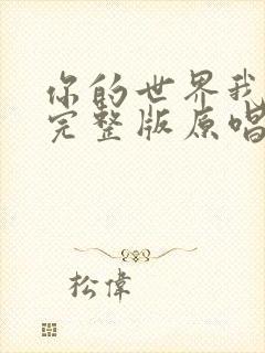 你的世界我来过完整版原唱